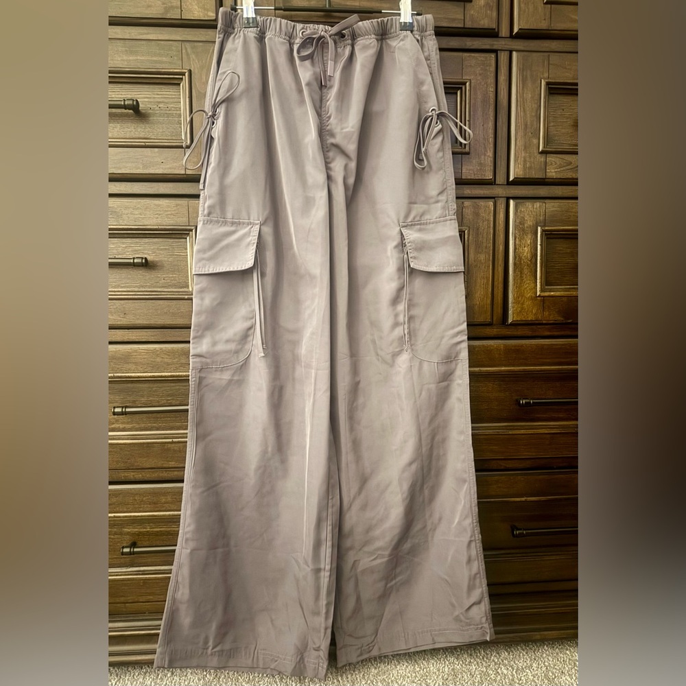 AS Revival Women’s Gray Cargo Pants with Ties - Size M